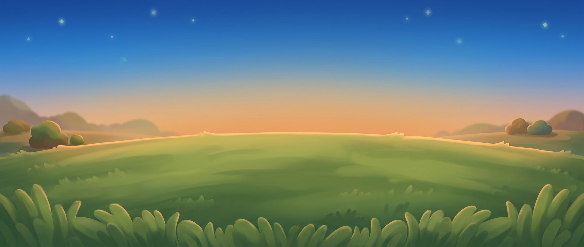 An evening sky behind the sukkah